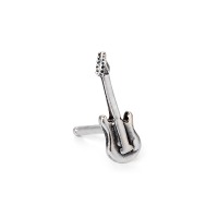 Clous d'oreille à l'unité Argent Patinée Guitare-112085