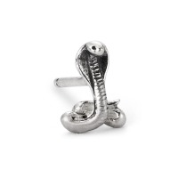 Ohrstecker 1 Stk Silber Kobra-112133