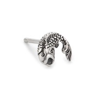 Clous d'oreille à l'unité Argent Patinée Poisson-112465