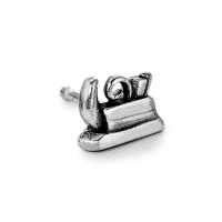 Clous d'oreille à l'unité Argent Patinée Rabot-112857