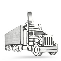 Pendentif Argent Patinée Camion-113119