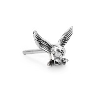 Clous d'oreille à l'unité Argent Patinée Aigle-118195