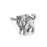 Clous d'oreille à l'unité Argent Sanglier-118429