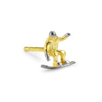 Clous d'oreille à l'unité Or jaune 9K Snowboard-172223