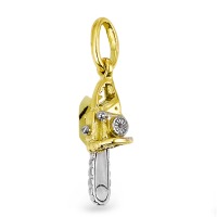 Pendentif Or jaune 18K Scie à Moteur-183208