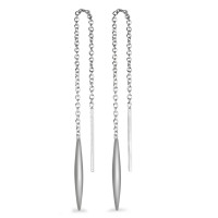 Boucles d'oreilles pendantes Argent Rhodié-212296