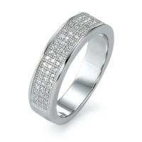 Bague Argent Zircone Rhodié-221592