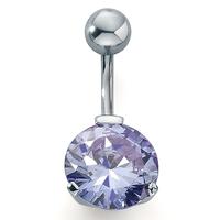Piercing nombril Acier inoxydable Cristal lavande Ø12 mm-222579