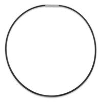 Collier Acier inoxydable, Caoutchouc 60 cm-304275