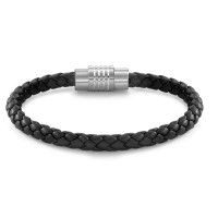 Bracelet Acier inoxydable, Cuir 20 cm Ø6.5 mm-305169