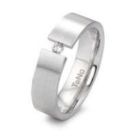 Bague Acier inoxydable Diamant 0.06 ct, tw-si-306503