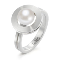Bague Acier inoxydable perle d'eau douce blanc-306600