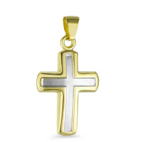 Pendentif or 375 bicolore-345674