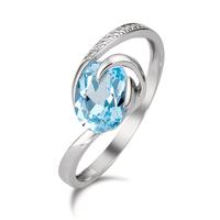 Bague or blanc 750 topaze-348449