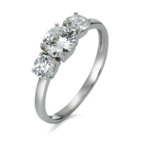 Bague or 375 et zirconias-348558
