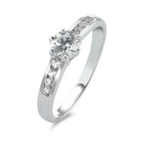 Bague solitaire Argent Zircone-356709