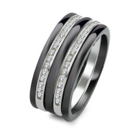 Beisteckring Keramik, Silber Zirkonia-356992