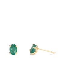 Boucles d'oreilles or émeraude-357255