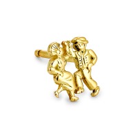 Ohrstecker 1 Stk 750/18 K Gelbgold Volklore-503514