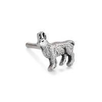 Clous d'oreille à l'unité Argent Patinée Chamois-505045