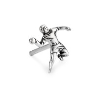 Clous d'oreille à l'unité Argent Patinée Handball-505223
