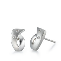 Clous d'oreilles Argent Zircone 4 Pierres Rhodié-515799
