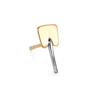 Clous d'oreille à l'unité Or jaune 18K Bardeau-516870