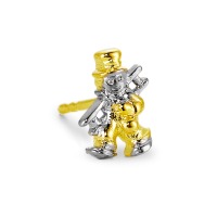 Clous d'oreille à l'unité Or jaune 9K Ramoneur-520935