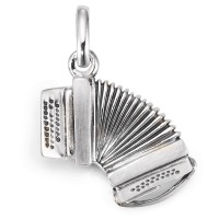 Pendentif Argent Patinée Accordéon Schwyzerörgeli-522315