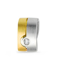 Pendentif Platine 950, Or jaune 18K Diamant 0.03 ct, w-si-526840