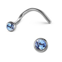 Clous de nez Titane Cristal bleu Ø2.5 mm-531035