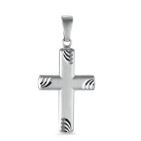 Pendentif Or blanc 18K Croix-531589