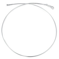 Collier Argent Rhodié 42 cm Ø1.2 mm-533214