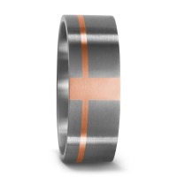Bague Titane, Or rouge 18K-533577