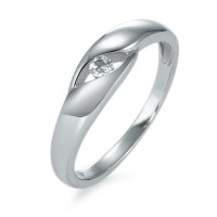 Bague Or blanc 18K Zircone-534474