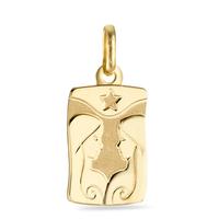 Pendentif Or jaune 18K Signe Astrologique Gémeaux-534689