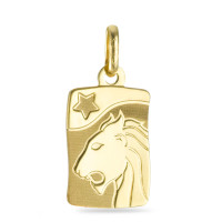 Pendentif Or jaune 18K Signe Astrologique Lion-534690