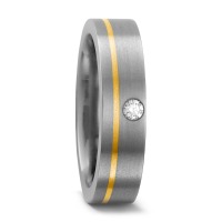 Alliance Titane, Or jaune 18K Diamant 0.05 ct, w-si-535145