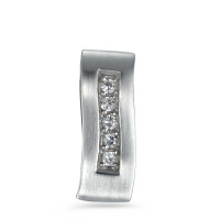 Pendentif Or blanc 18K Zircone-538603