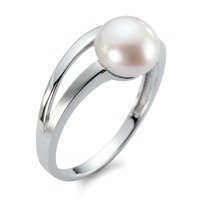 Bague Or blanc 18K perle d'eau douce-541412