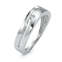 Bague Or blanc 18K Diamant 0.04 ct, p1-541446