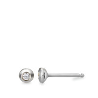 Clous d'oreilles Argent Zircone 2 Pierres Rhodié-541953
