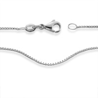 Halskette 750/18 K Weissgold 38 cm-544636