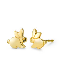 Clous d'oreilles Or jaune 9K Lièvre-544821