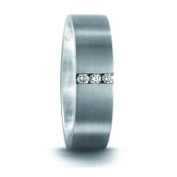 Alliance Palladium 950 Diamant 0.06 ct, 3 Pierres, tw-si-544928