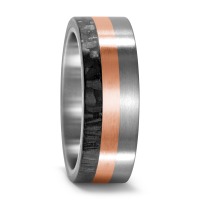 Partnerring Titan, 750/18 K Rotgold, Carbon-545592
