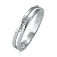 Bague Or blanc 18K Diamant 0.05 ct, 5 Pierres, w-si-546435