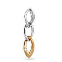 Pendentif Or blanc 9K, Or rouge 9K Diamant 0.02 ct, w-si-546476