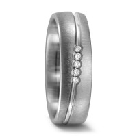 Alliance Titane Diamant 0.05 ct, 5 Pierres, w-si-546954