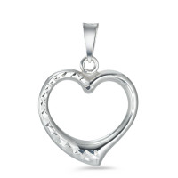 Pendentif Or blanc 18K Coeur Ø16 mm-547488
